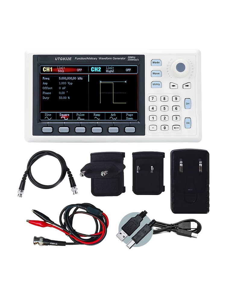 UTG932E Arbitrary Waveform Generator Function Generator Kit 30Mhz 200MSa/s