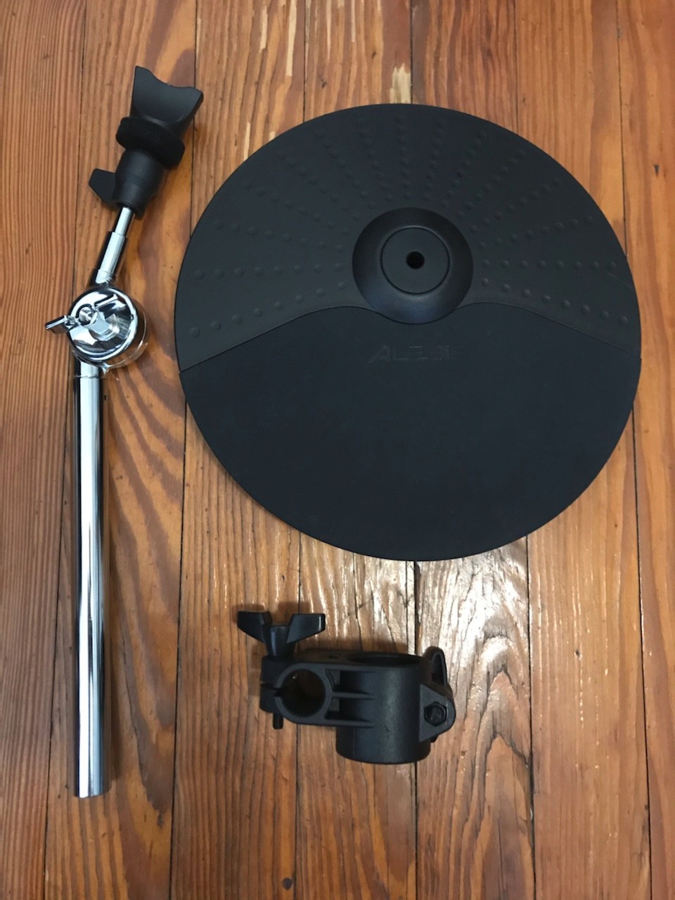 10" Alesis Cymbal (Used Single Zone) w/Short Arm, 1.5" Clamp & Cable Drum E-Drum