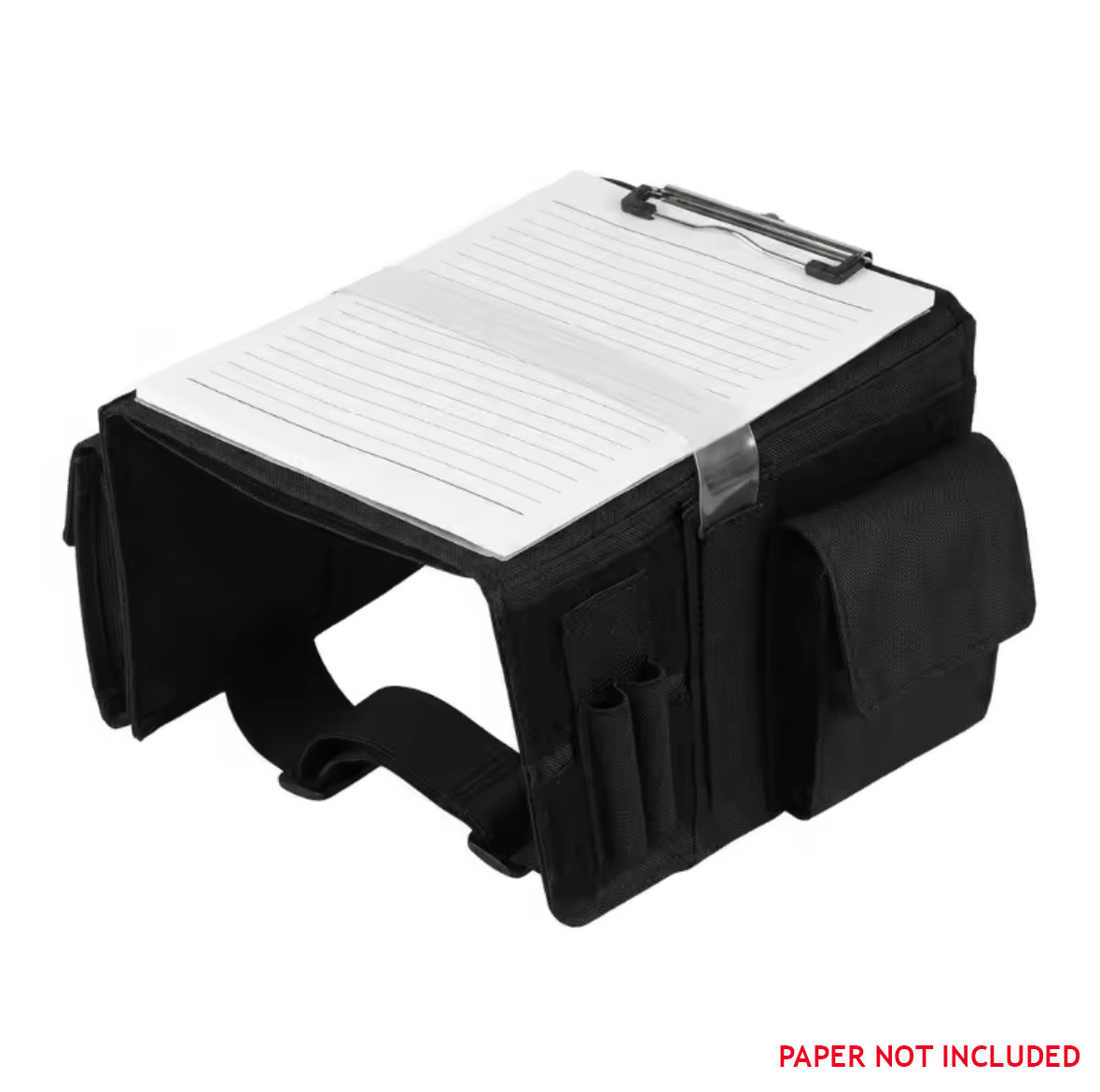 Kneeboard For Pilots with Eyelets & Clipboard Black Velcro Strap
