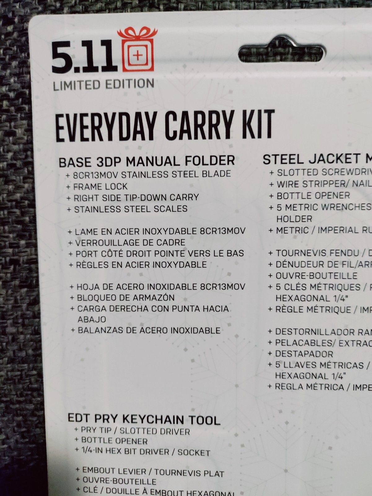 5.11 Everyday Carry Kit Gift New