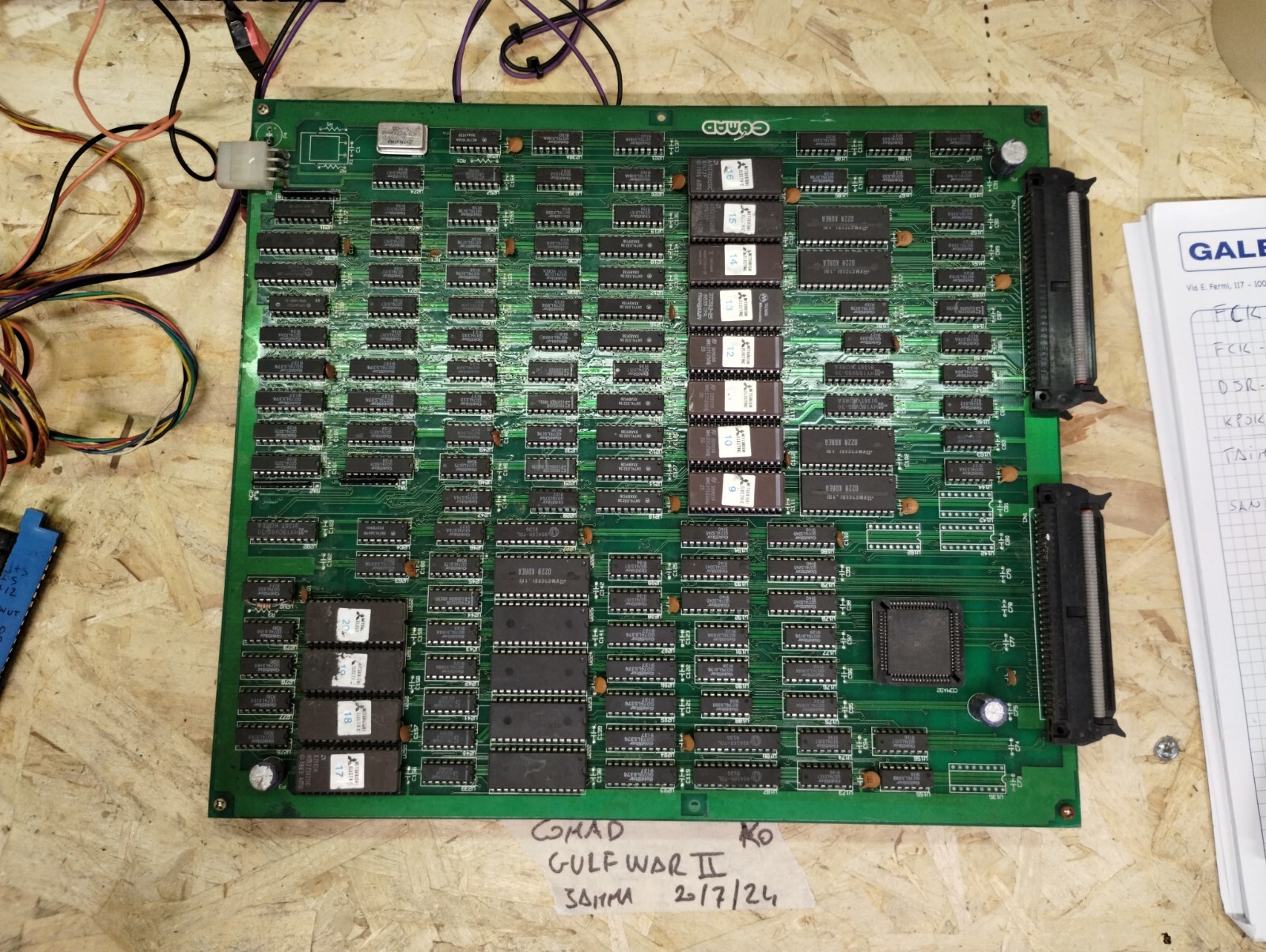 Comad - Gulf War II - Original Arcade PCB Jamma NOT WORKING