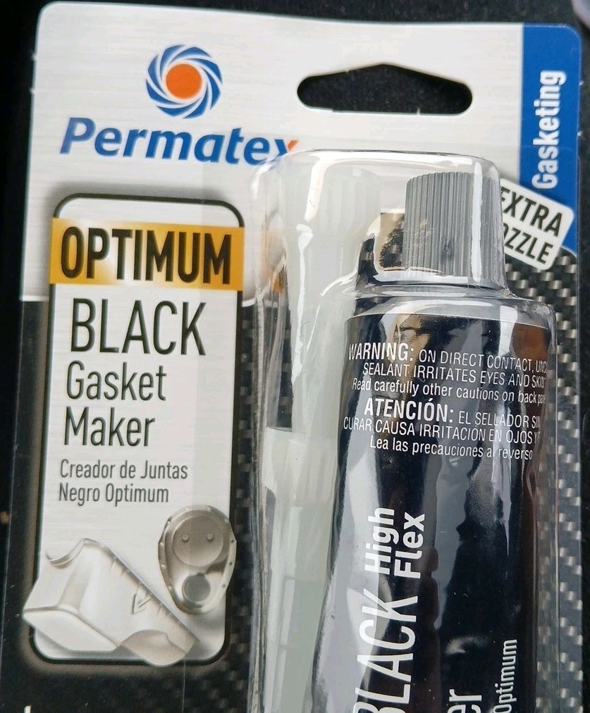 Permatex 27037 Optimum Black Gasket Maker 3oz - High Flex - Max Oil Resistance