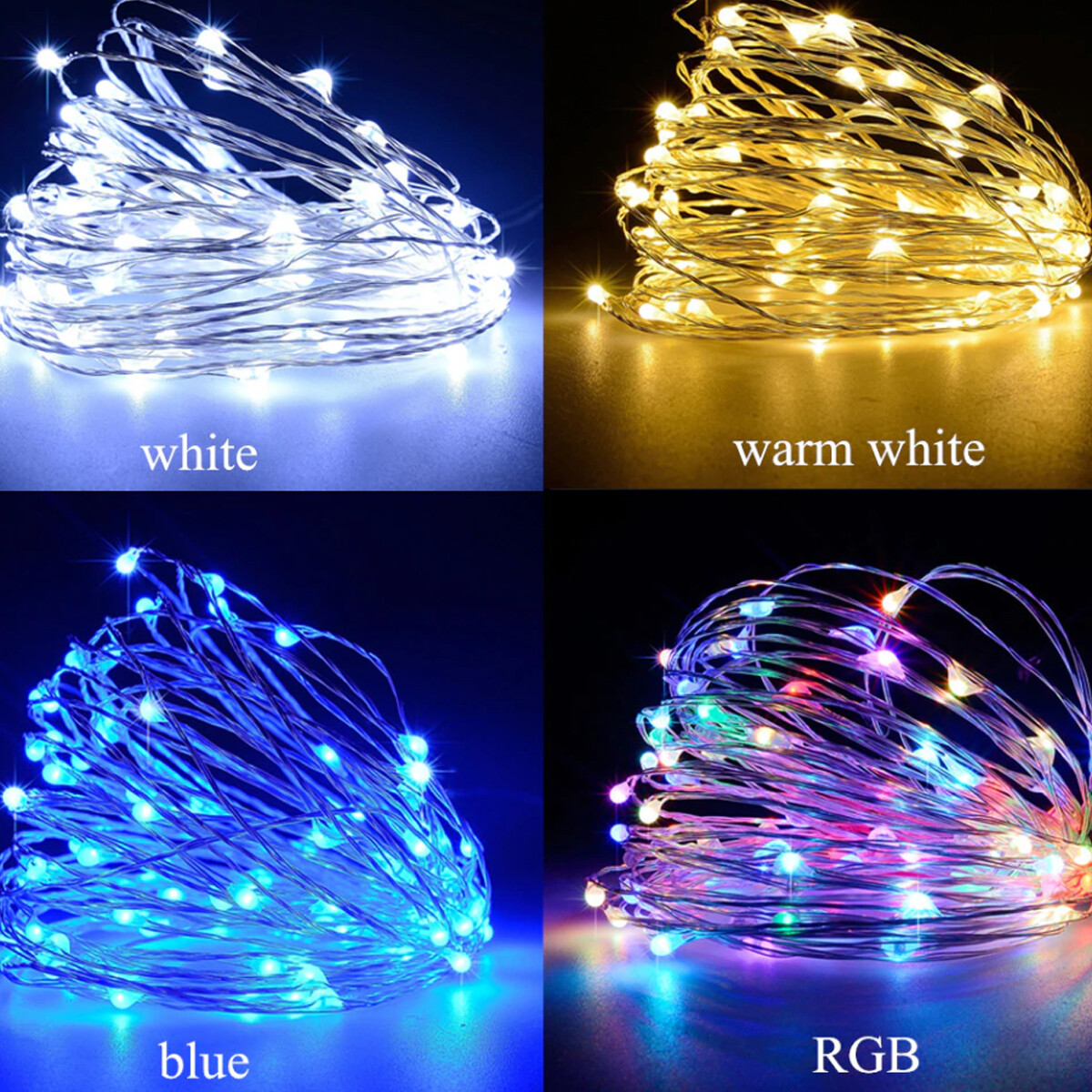 50 -200 LEDS USB LED Fairy String Lights Christmas Wedding Party Home Decor