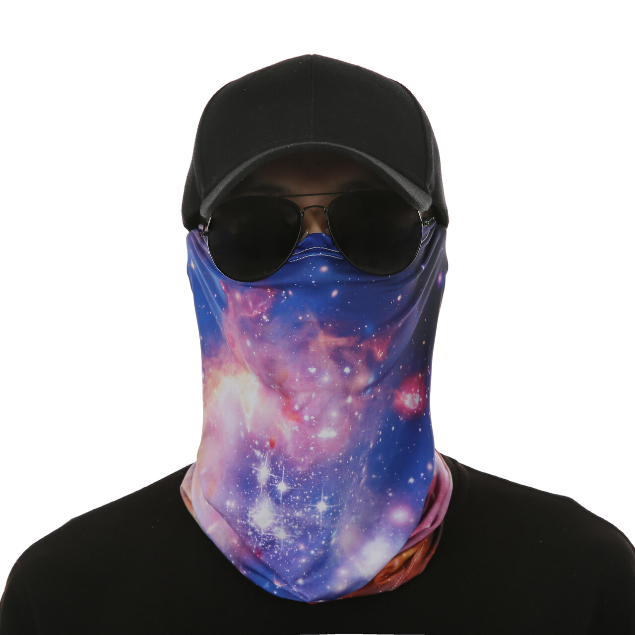Bandana Face Mask Cover Neck Gaiter Fishing Hunting Galaxy Nebula Multicolor