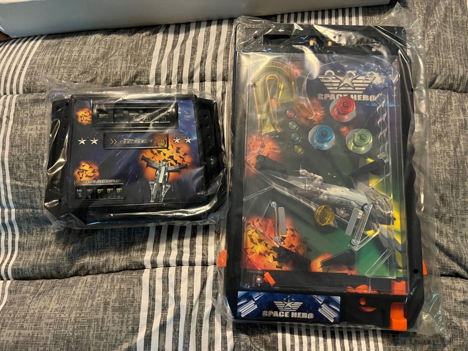 Rare Vintage Space Hero Electronic Pinball #15050 NEW, Sealed in plastic.
