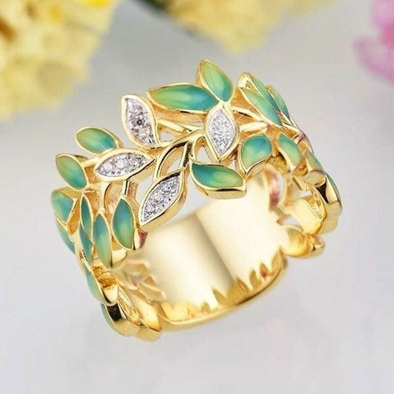 Pretty 18k Yellow Gold Plated Rings Cubic Zirconia Jewelry Wedding Gift Sz 6-10