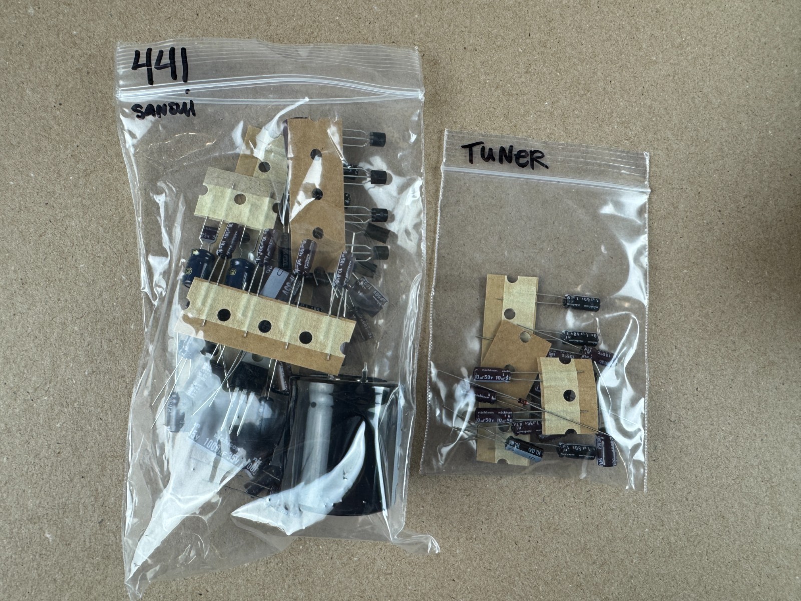 Sansui 441 Complete Rebuild Kit High-Quality Recap Set Caps Transistors