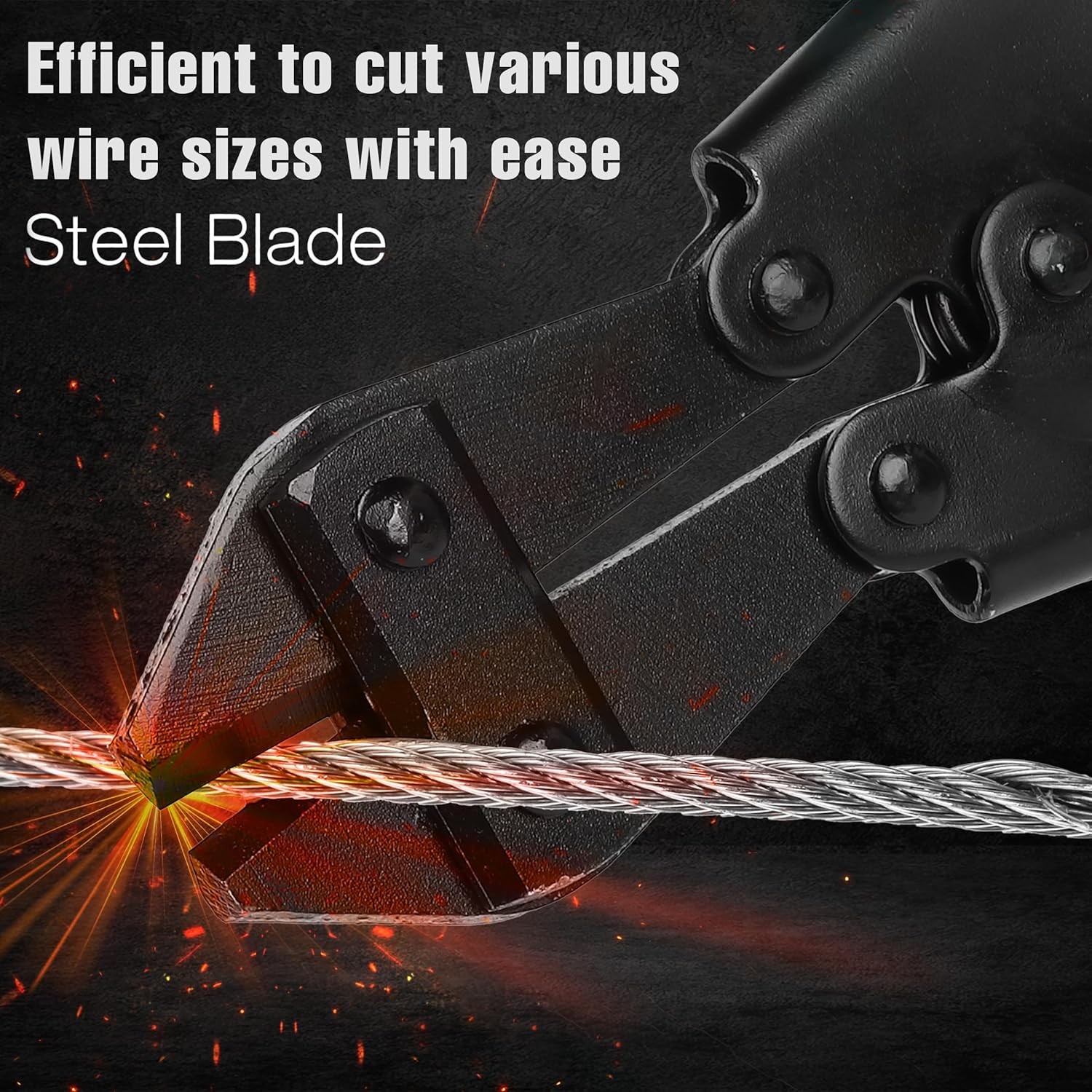 Bolt Cutter 8.5" Heavy Duty Small Wire Cutter, Compact Mini Bolt Cutting Tool,