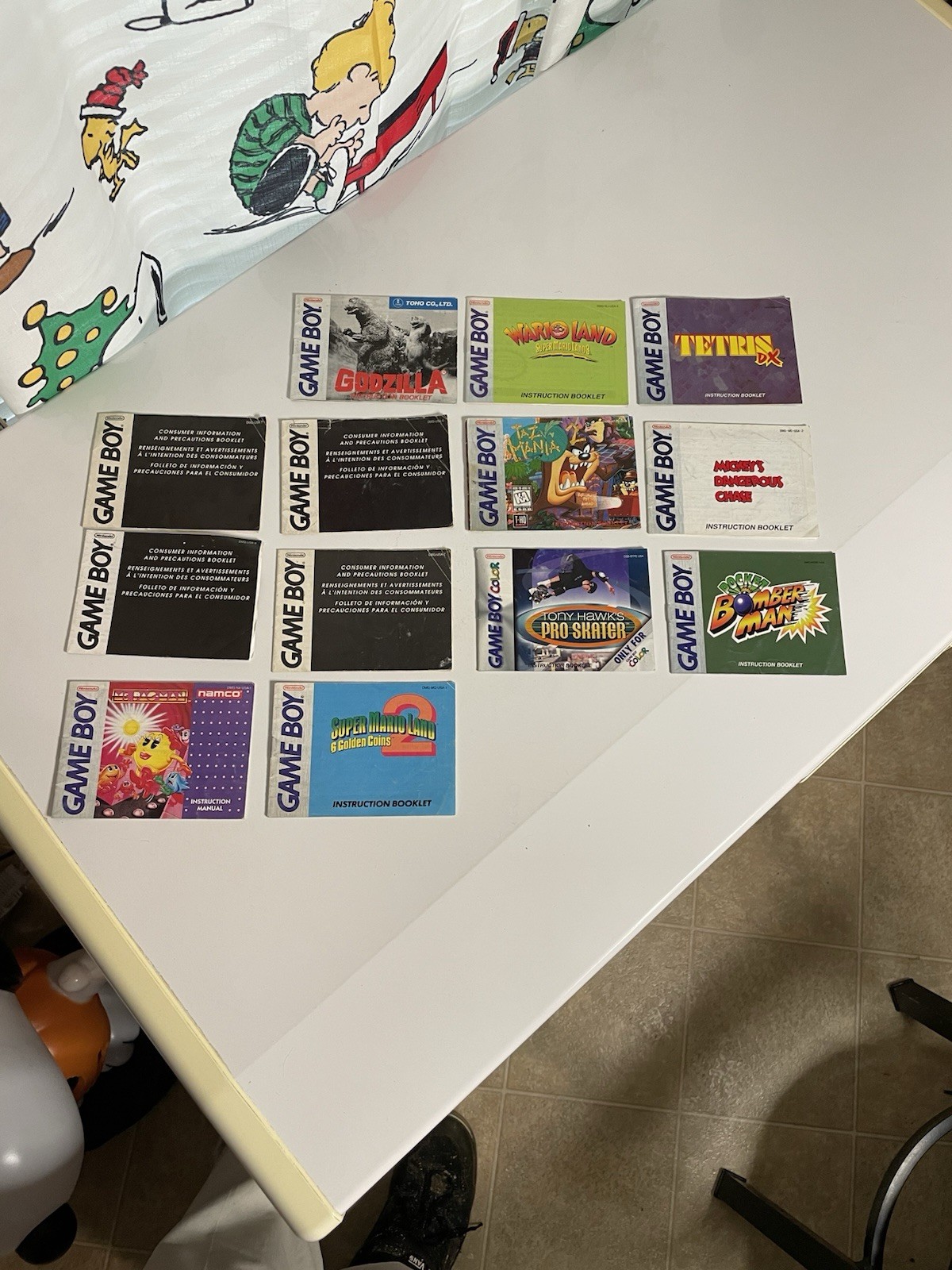 13-Nintendo Game Boy Manuals