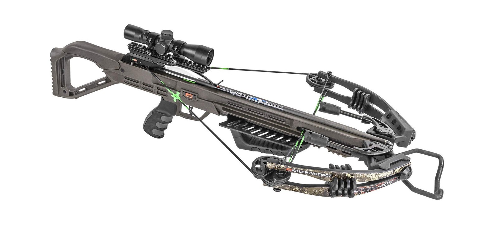 Killer Instinct Lethal 405 Crossbow Pro Package with 4 x 32 Non-Illuminated S...