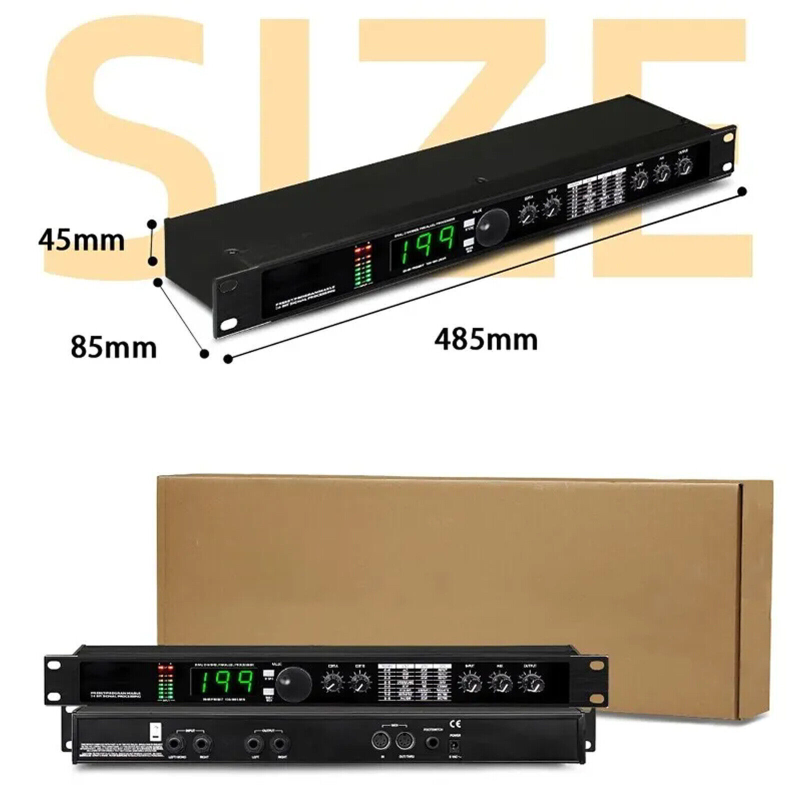 Digital Reverb Multi Effect DSP Processor Professional Audio Processor Equalize