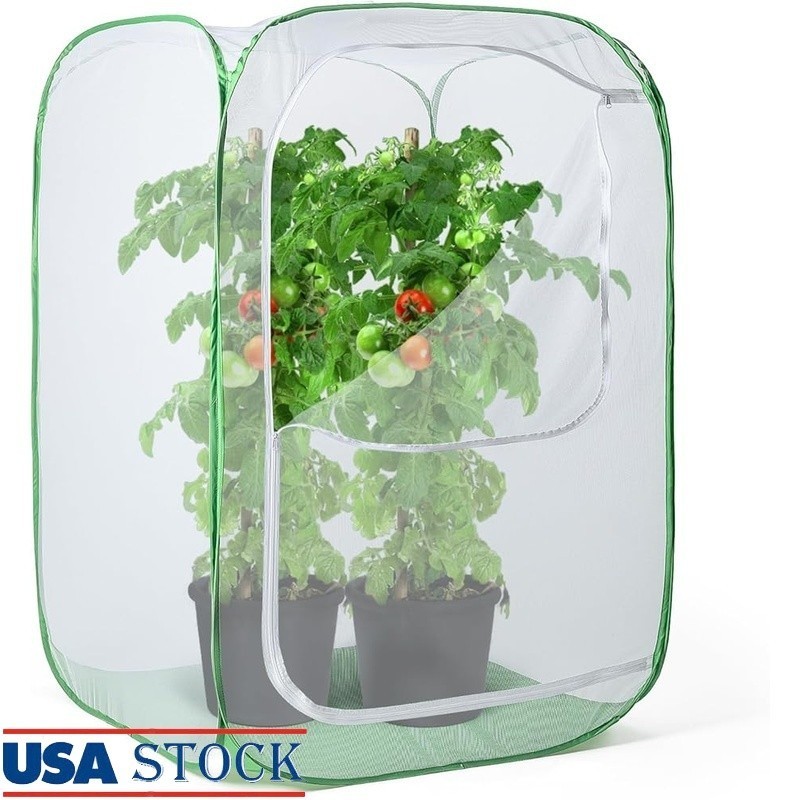 Plant Grow Tent Collapsible Pest Guard Herbs Flowers Vegetable Crop Cage New