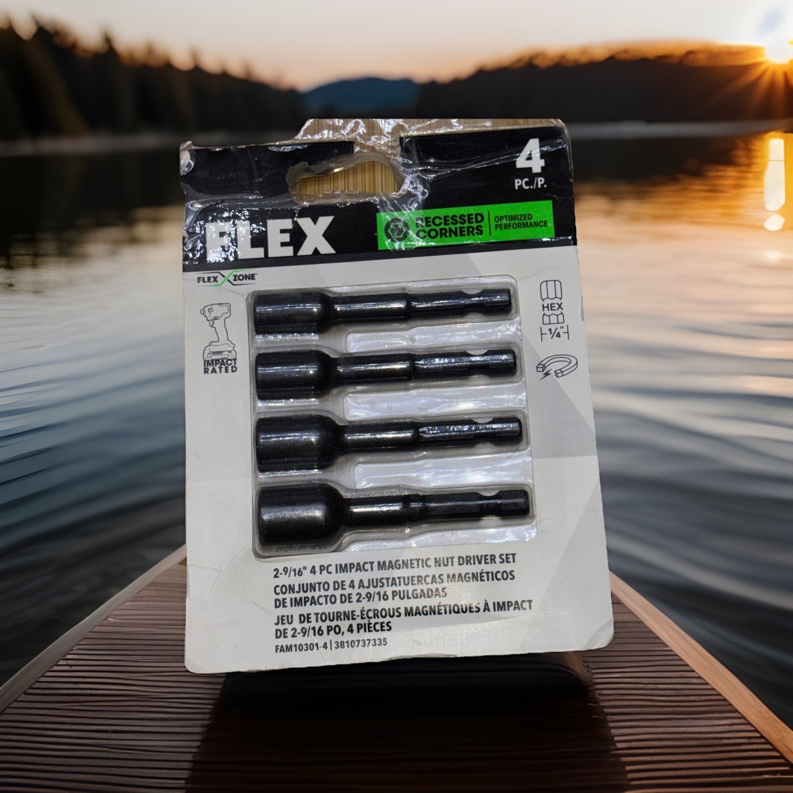 Flex 2-9/16-In. 4 Pc Impact Magnetic Nut Driver Set