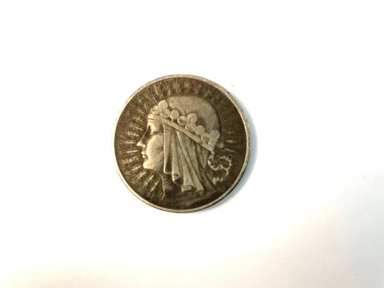 1932 Poland 10 Zlotych Silver Coin Polonia Jadwiga Rzeczpospolita Polska Rare