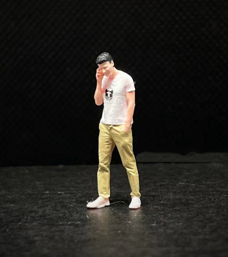 3D PRINT 1/64 fashion man handsome cool man fit 1:64 CAR street