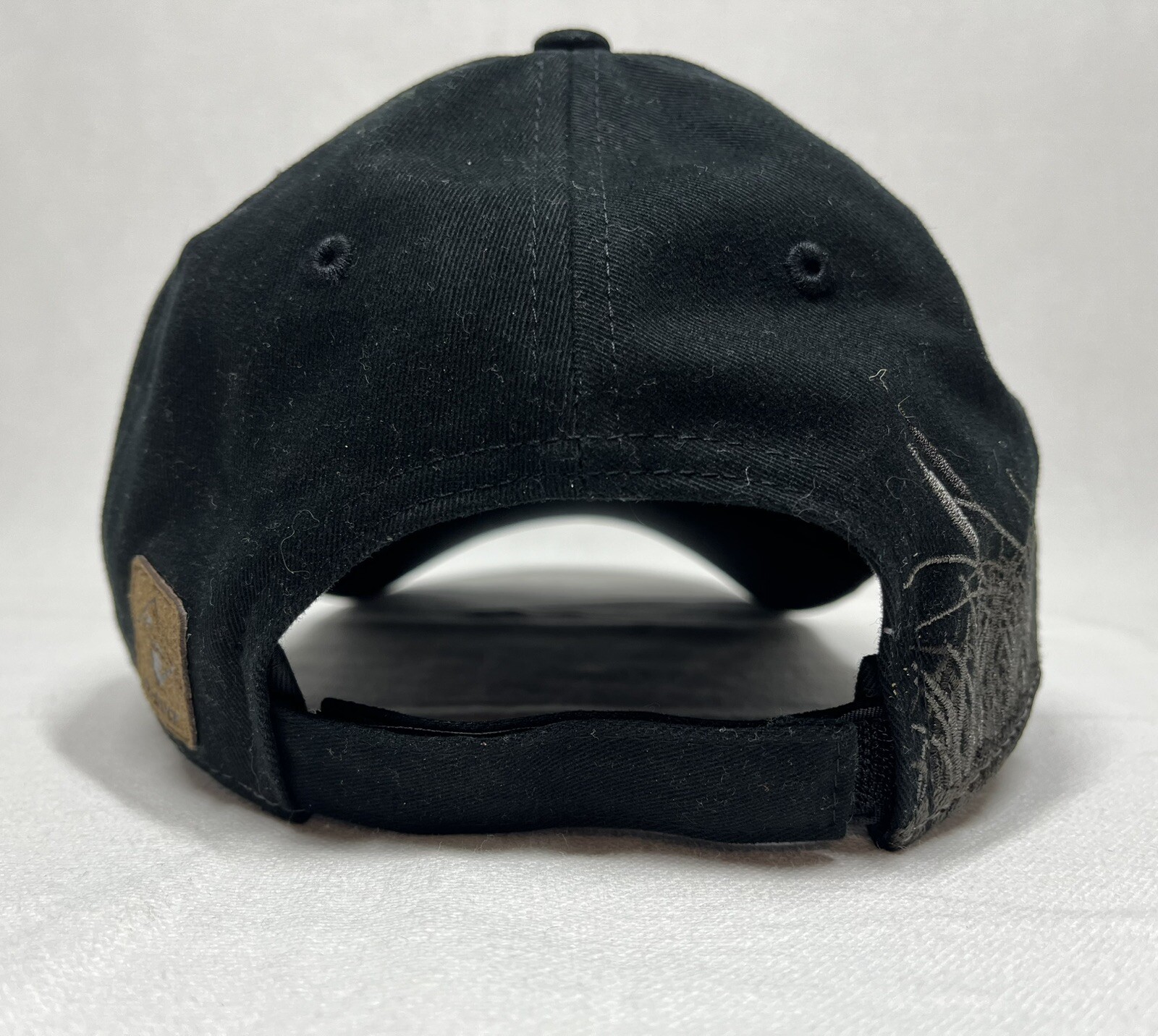 Dri Duck Traders Black Embroidered Duck Hook Loop Adjustable Strapback ADK 1892