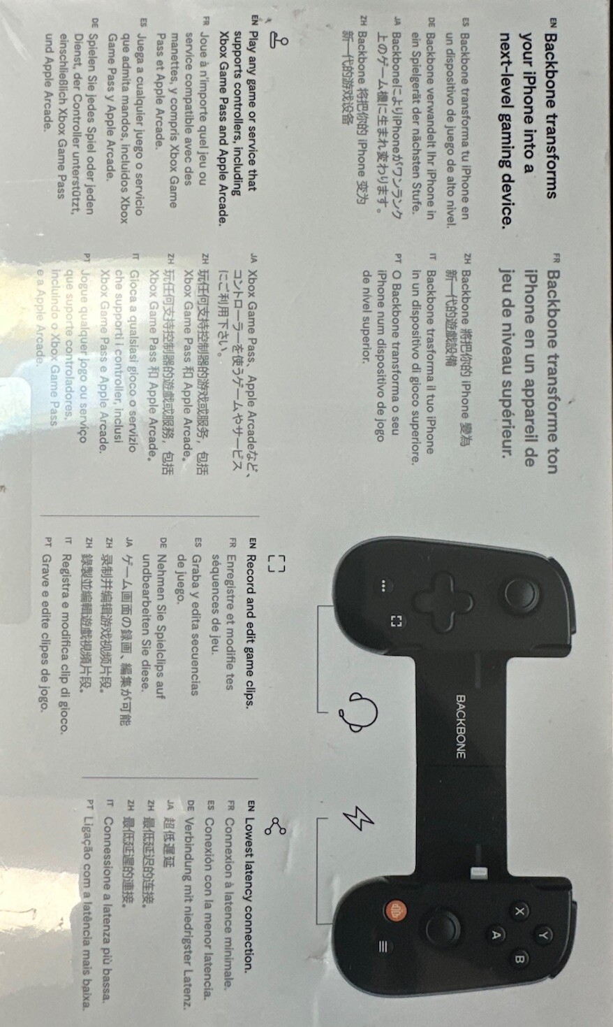 Backbone One (Lightning) - Mobile Gaming Controller for iPhone - Black