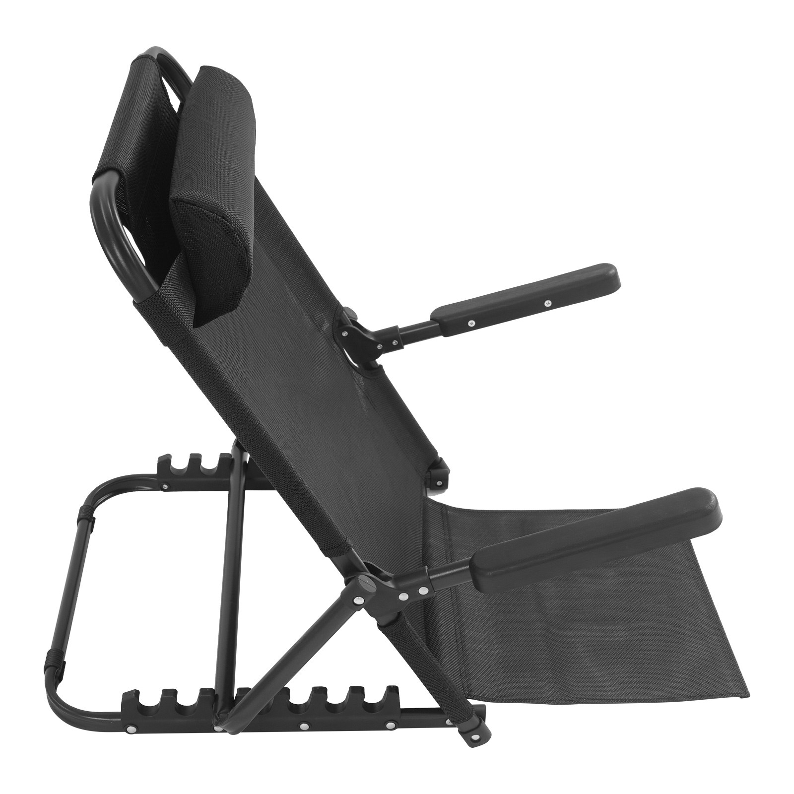 Adjustable Lifting Bed Backrest W/ Armrest Portable Backrest seat for Tatami