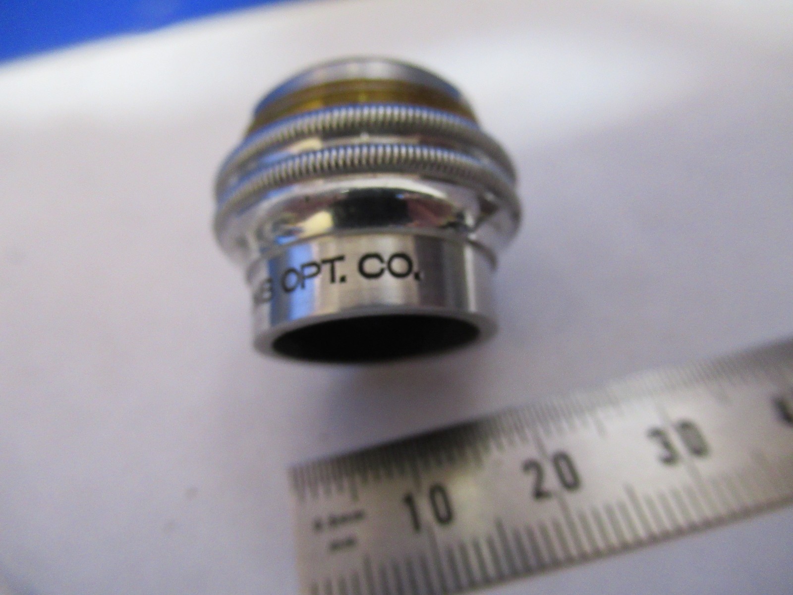 OBJECTIVE 40mm BAUSCH LOMB LENS OPTICS MICROSCOPE PART AS PICTURED U1-A-15