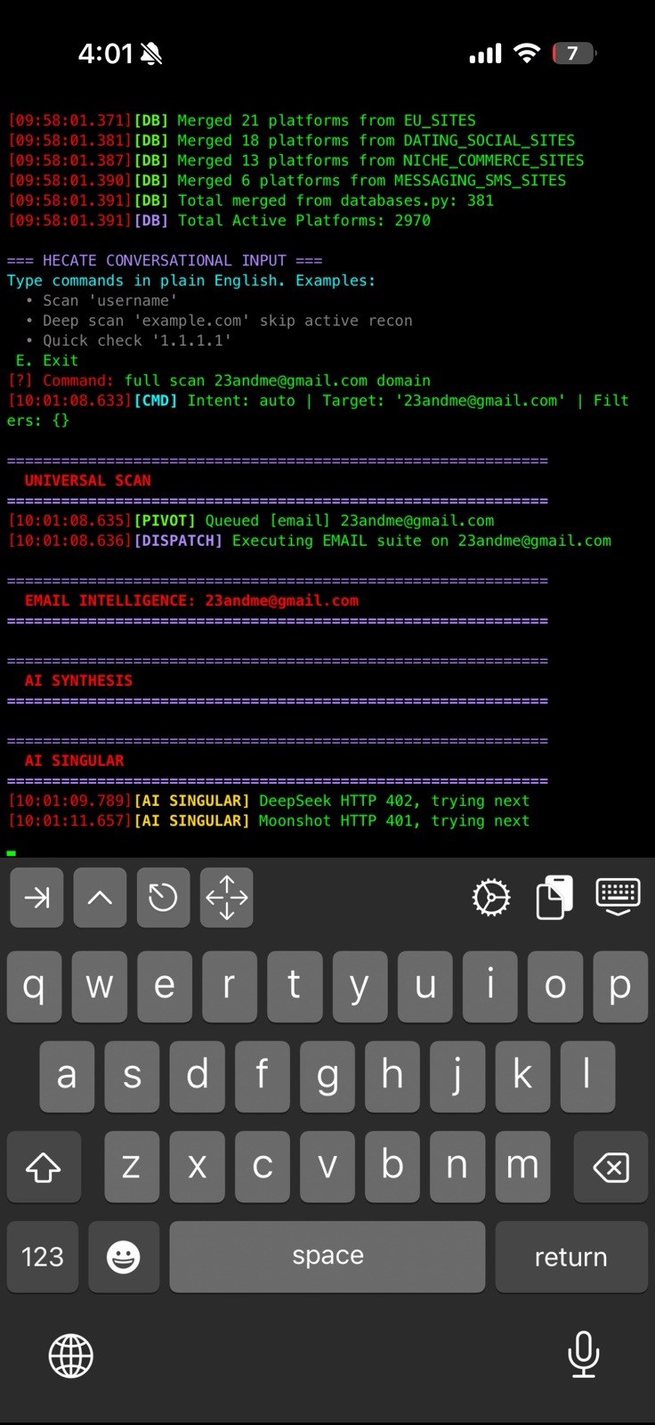 Hecate OSINT Platform Python Cybersecurity Recon Bug Bounty Red Team Tool
