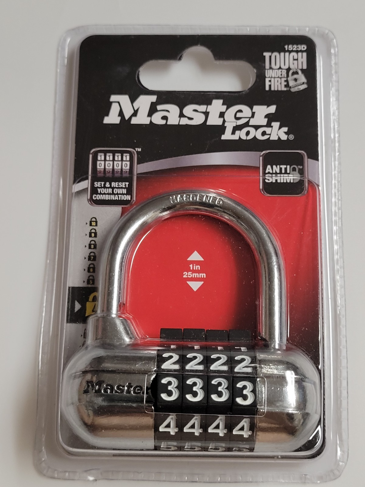 Master Lock Set & Reset Combination Padlock (2022) Brand New Factory Sealed USA