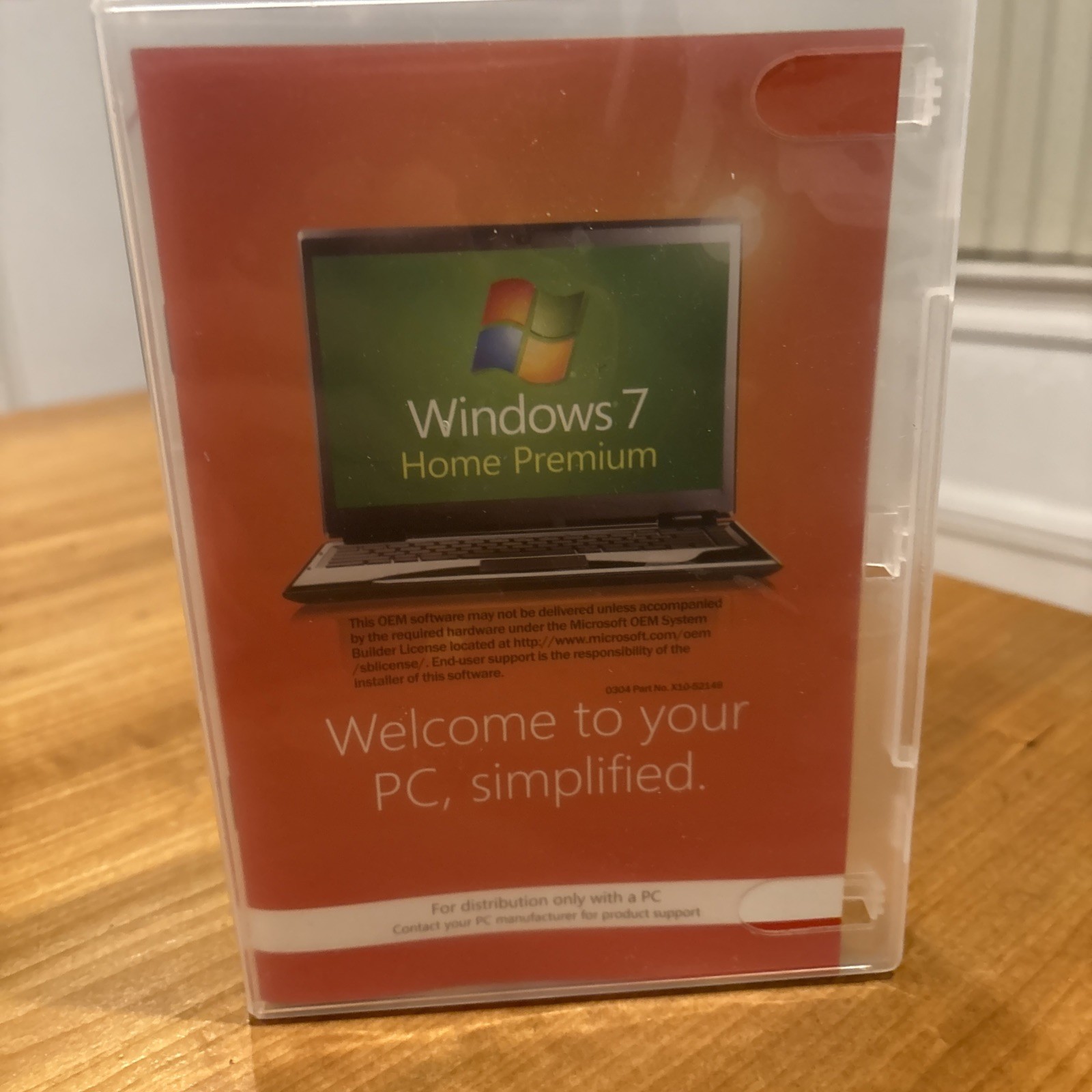 Microsoft Windows 7 Home Premium 32 Bit Full Version DVD w Product Key Code M2