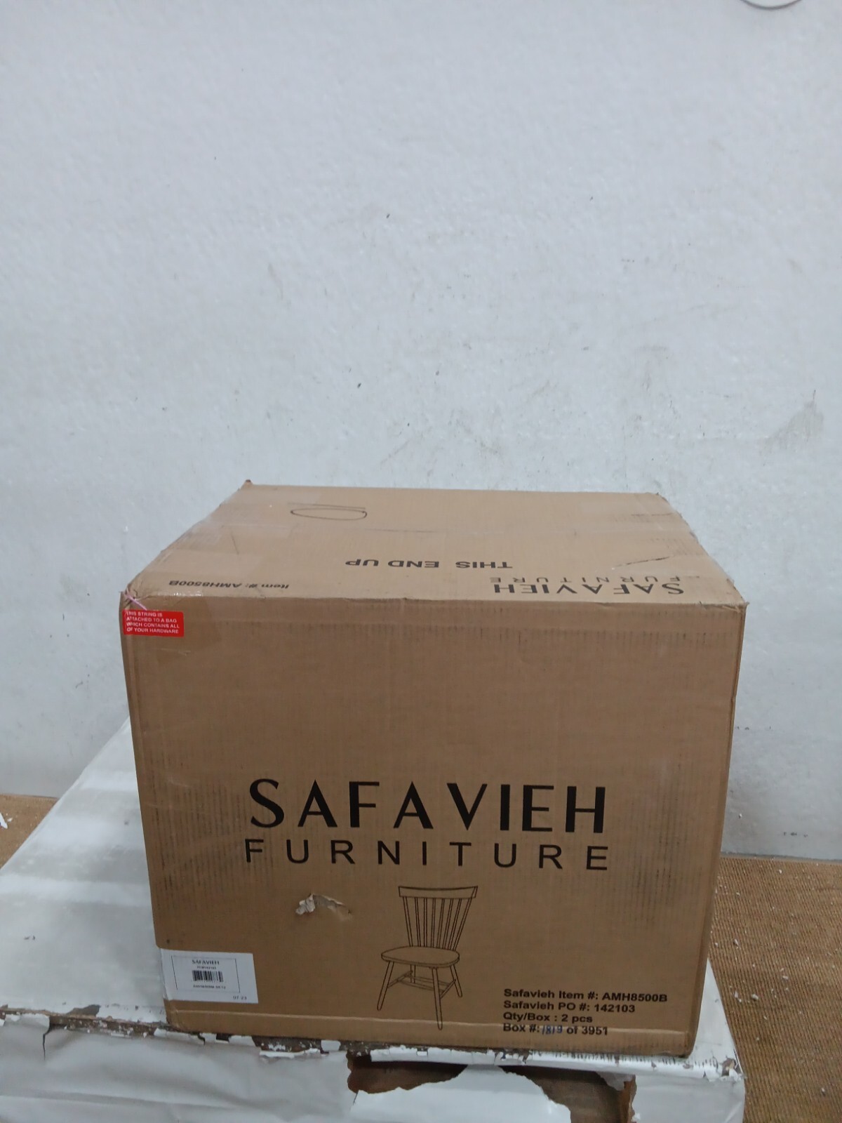 Safavieh PARKER SPINDEL SIDE CHAIR, Reduced Price 2172729096 AMH8500B