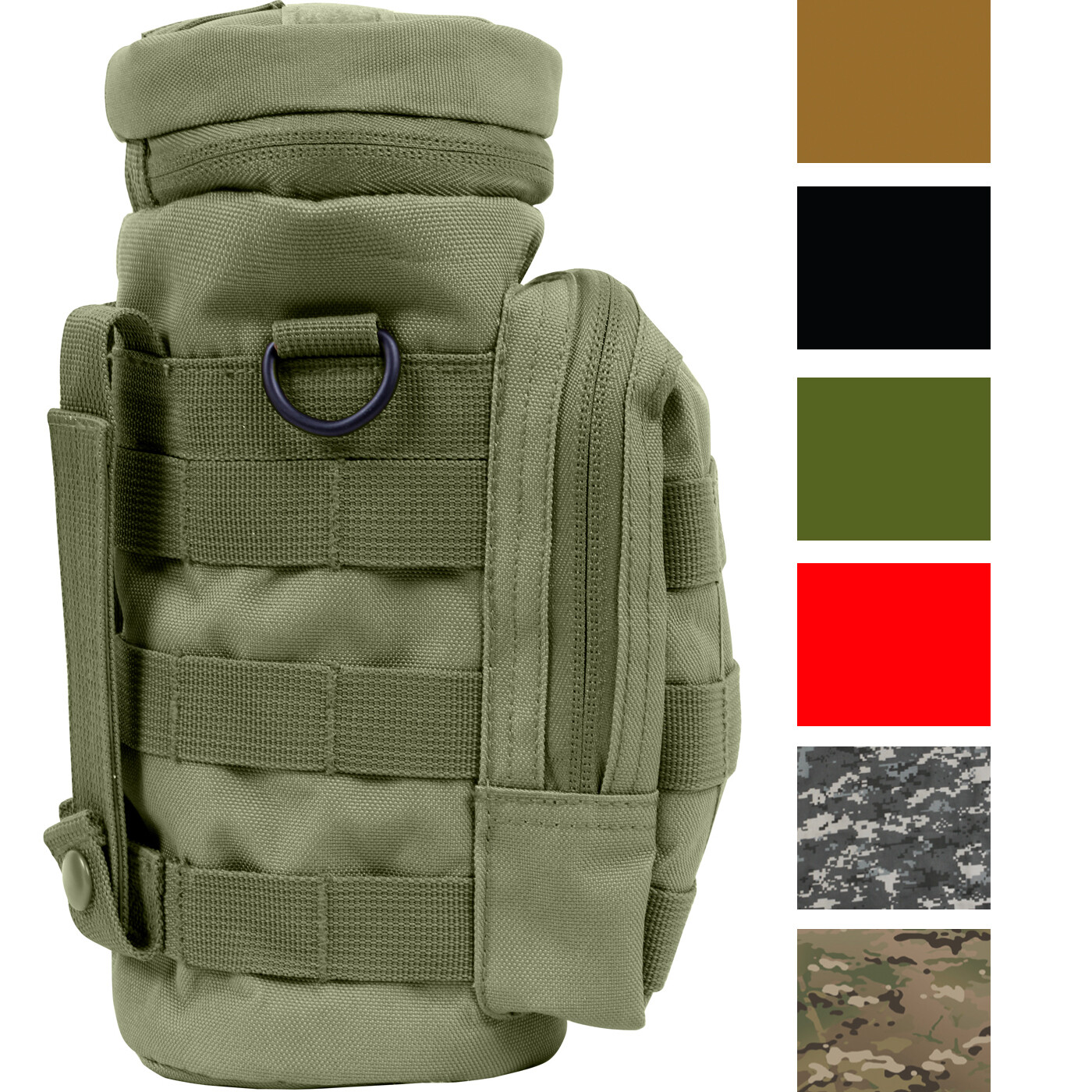 Tactical MOLLE Water Bottle Carrier Pouch Holder Military Army Carry Bottle