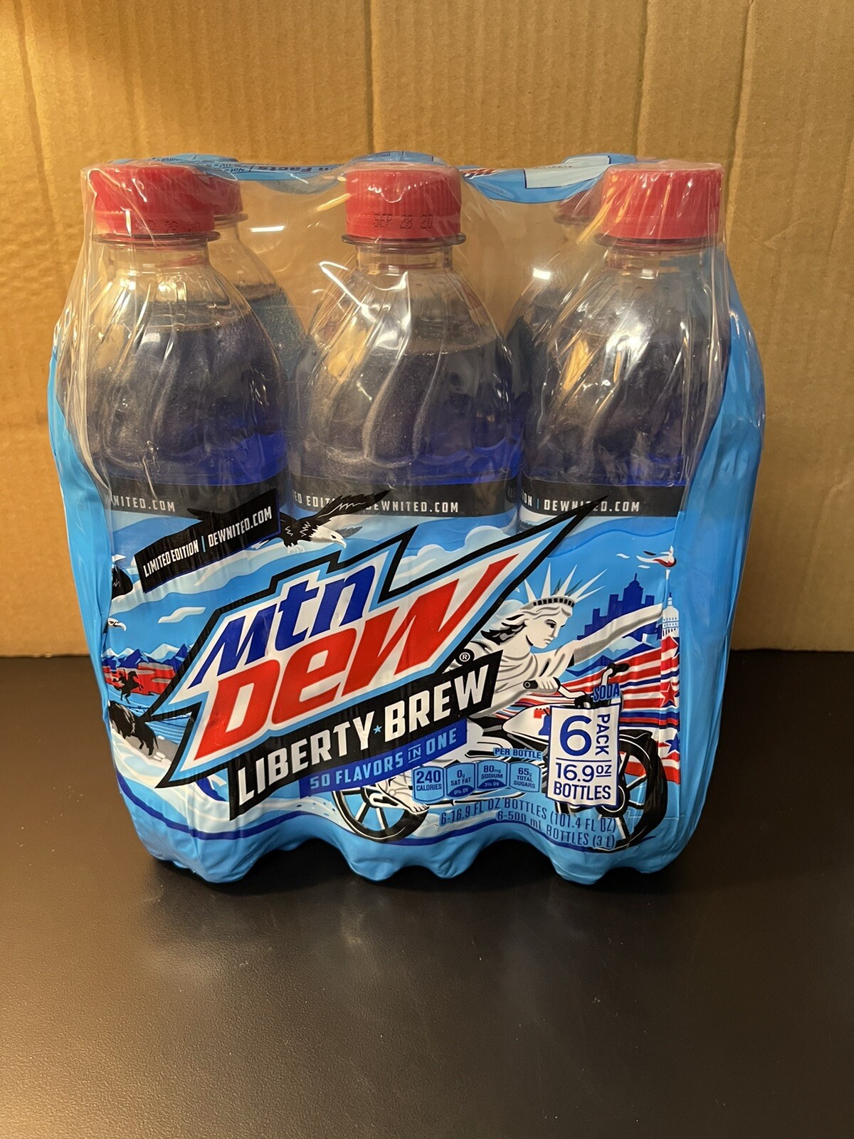 Mountain Dew Liberty Brew 6pk Full 16.9oz Bottles (2020)