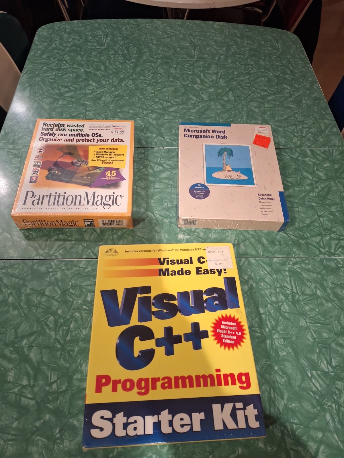 New 3 Lot PC Vintage Software Microsoft Word Companion  Visual C++ Programming