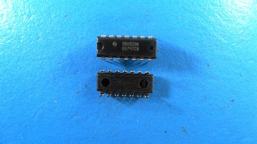 New (6pcs) UA747CN TEXAS INSTRUMENTS IC Linear