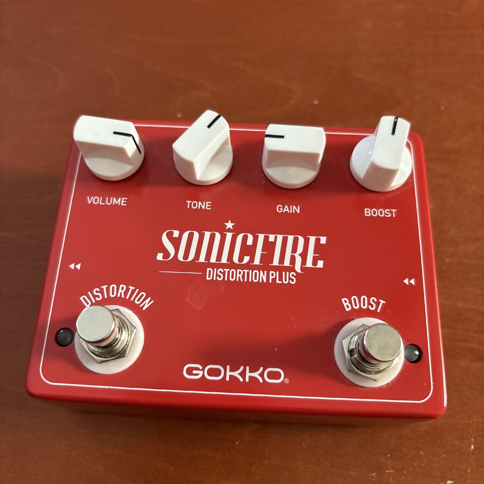 Gokku Sonicfire Distortion Plus Overdrive Gk-41 Deluxe Guitar Pedal w Boost