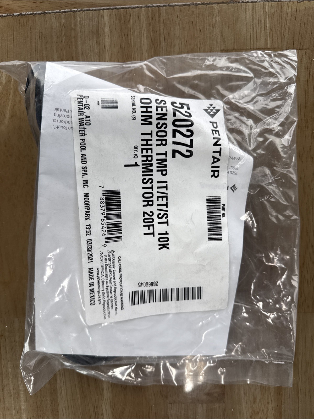 Pentair 520272 Temperature Sensor