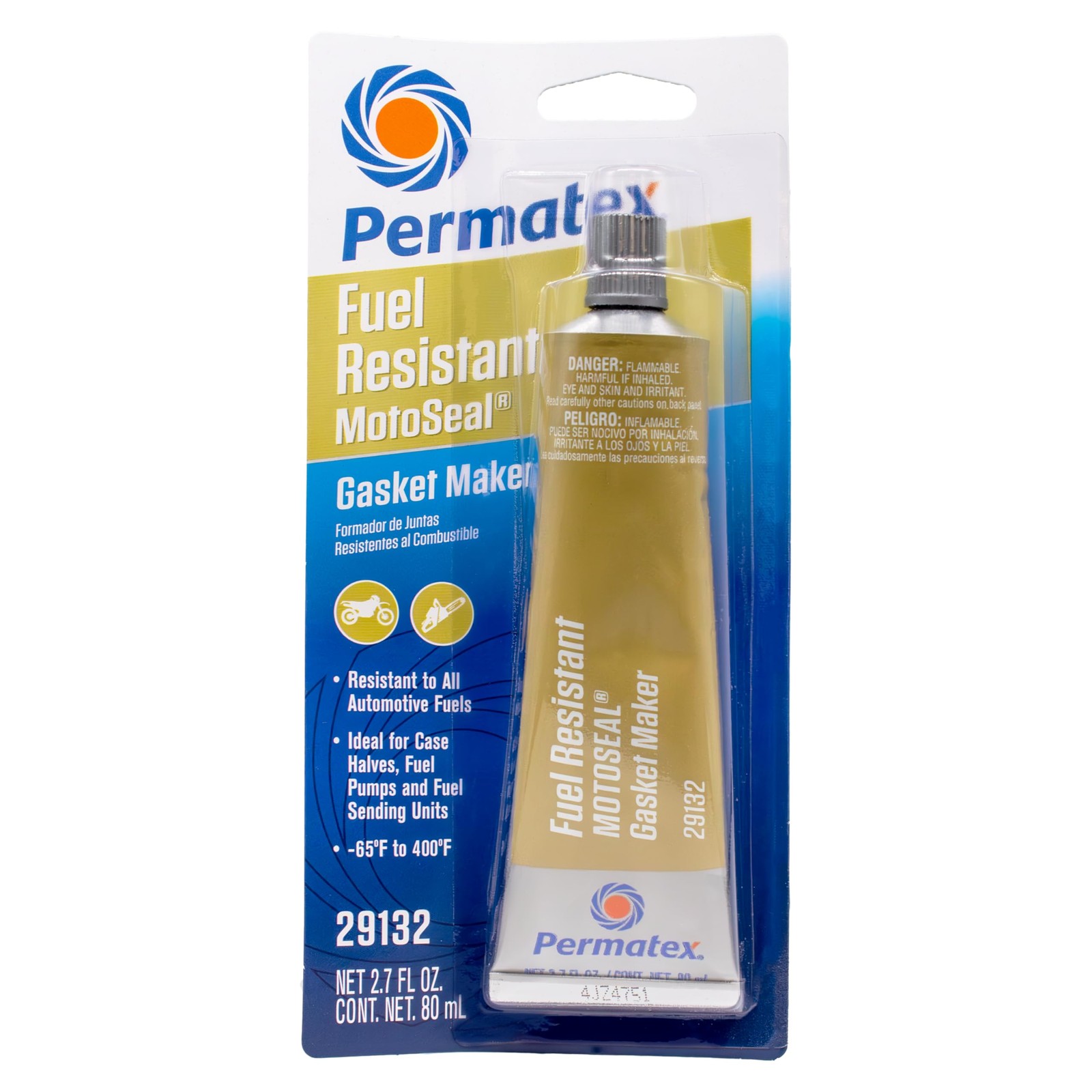 Permatex 29132 MotoSeal 1 Ultimate Gasket Maker Grey, 2.7 oz. Ounce, Grey