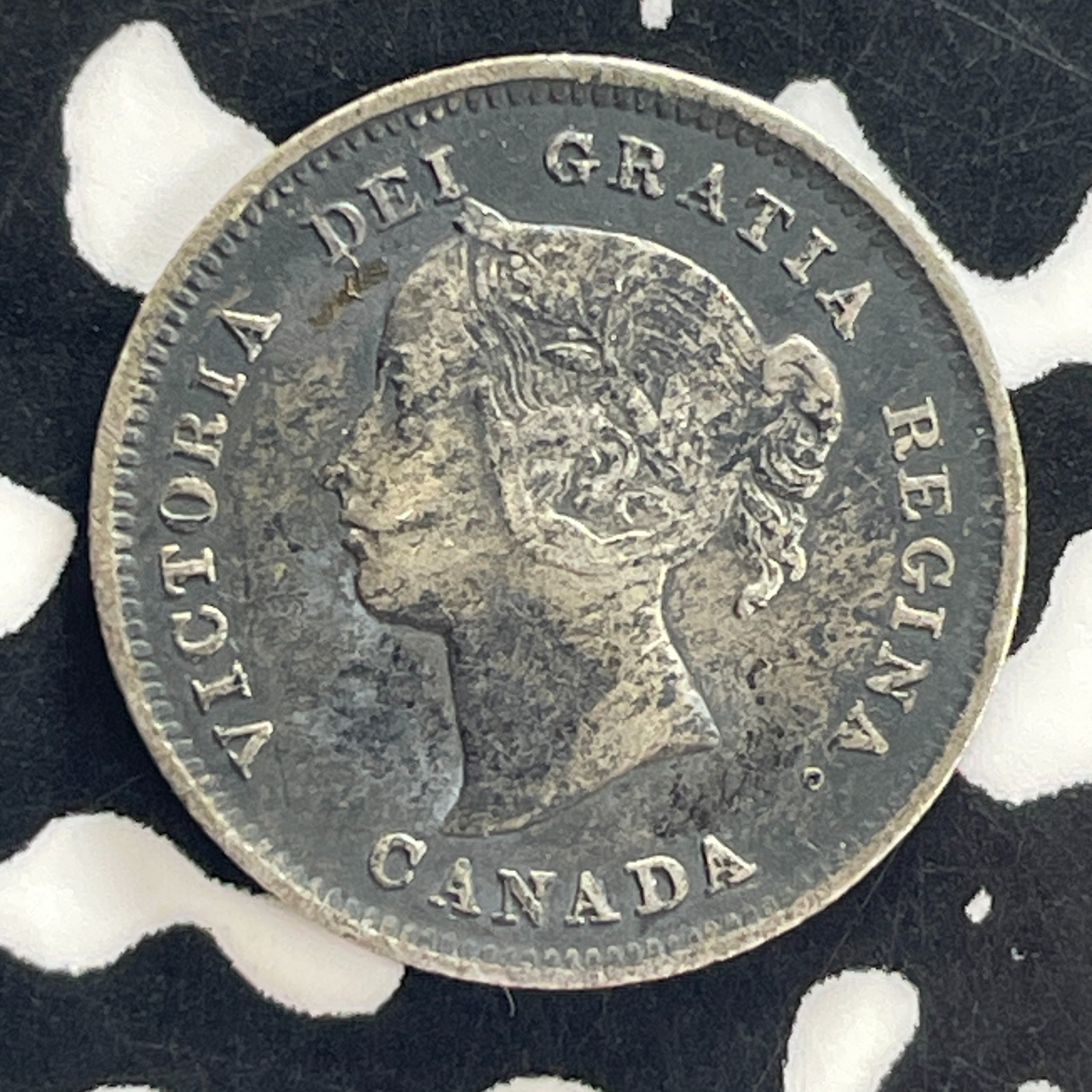 1886 Canada 5 Cents Lot#JM0404 Silver! Nice!