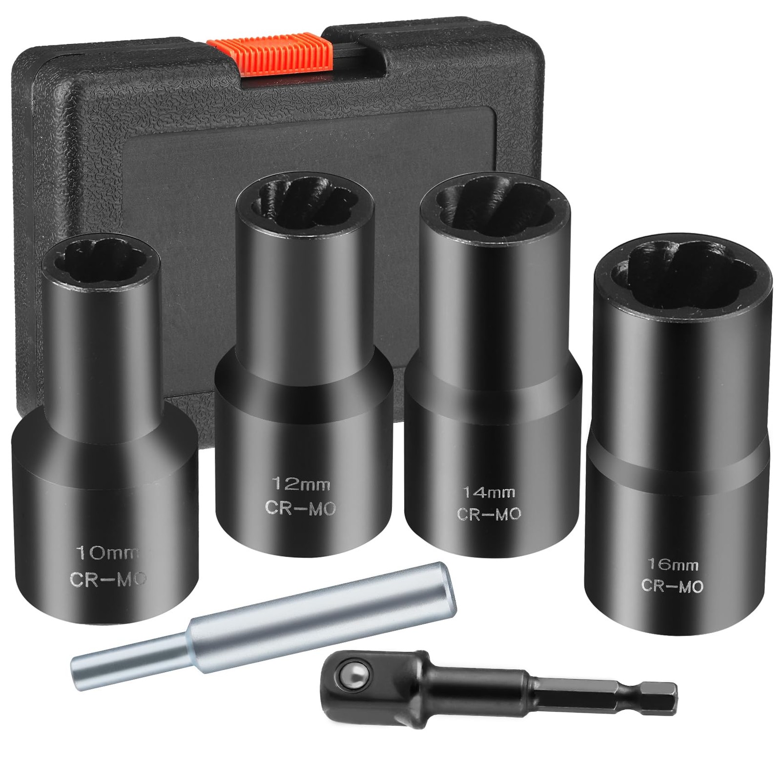TVWVT Wheel Lock Removal Kit, 6 Piece Lug Nut Remover, 1/2-Inch-Drive Impact...