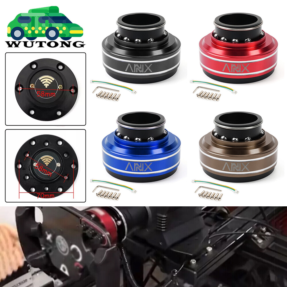 QR70 Steering Wheel Quick Release + PCD 58mm/70mm Wheel Base For Simagic Moza