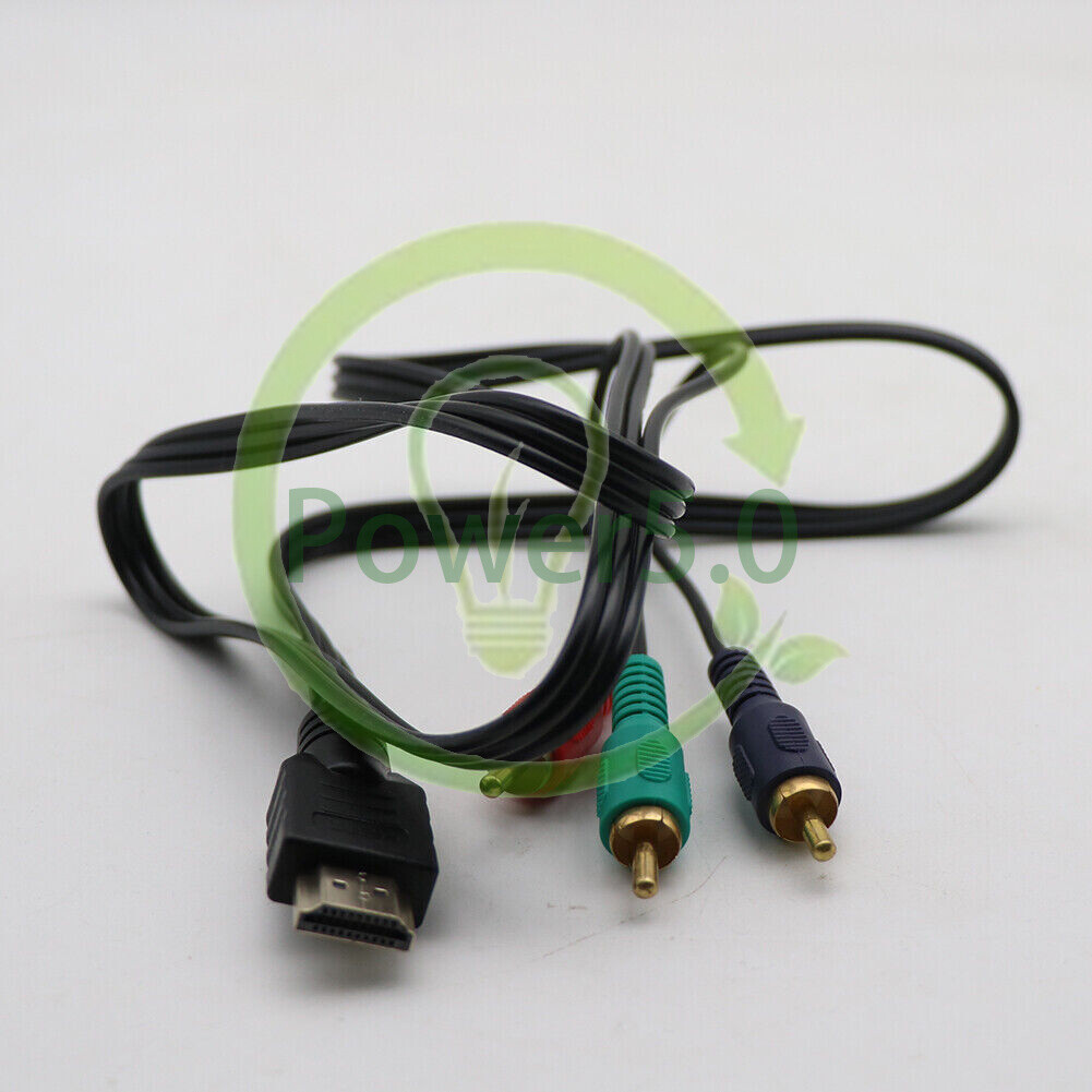 NEW AV Connection Cable Adapter For HDTV DVD HDMI Male to 3 RCA Video Audio 1PCS