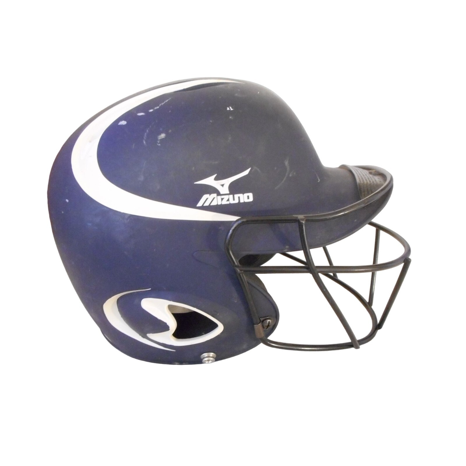 Mizuno Batting Helmet MBH250 Black DryLite SZ 6 3/4-7 3/4 with face guard