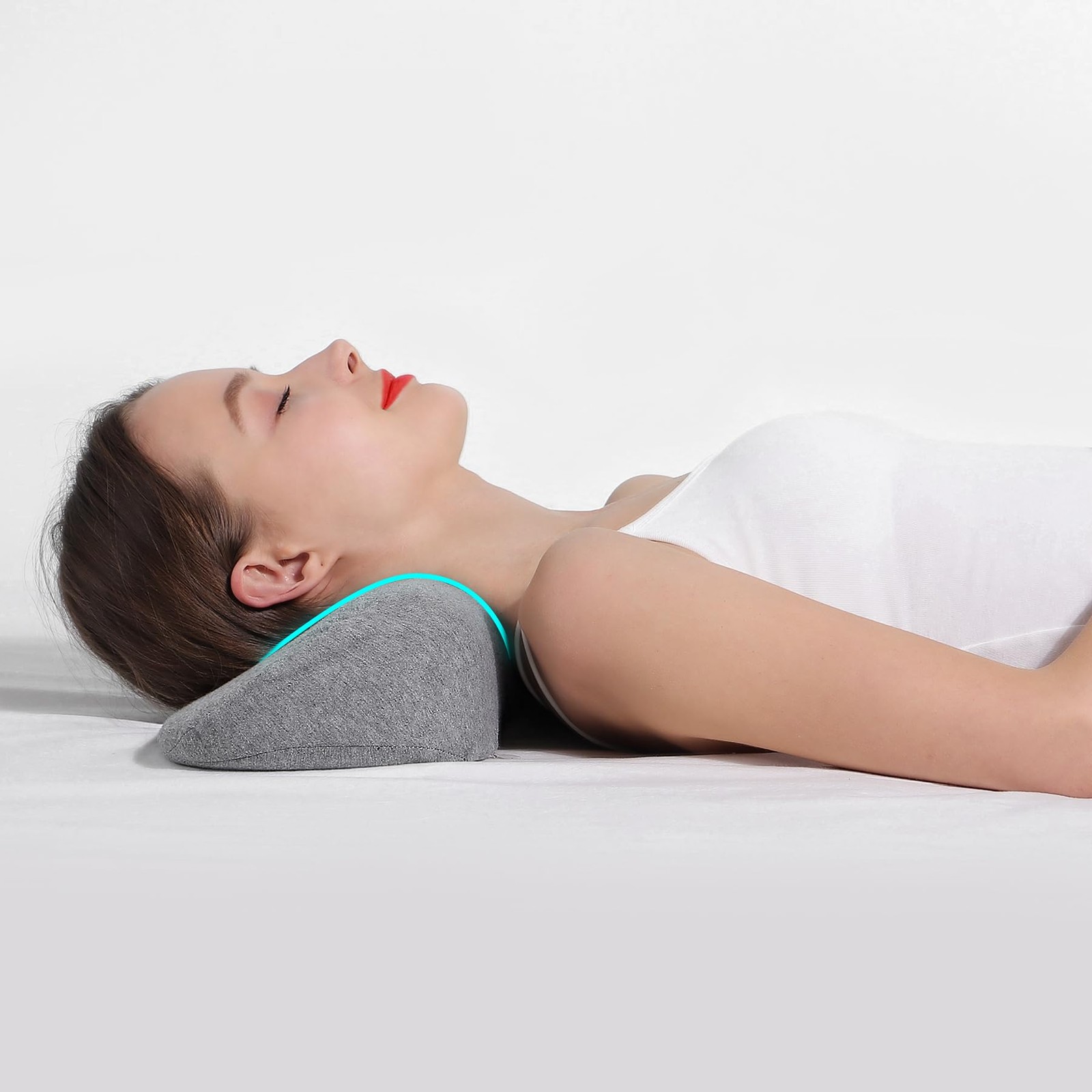 Memory Foam Cervical Neck Pillow for Pain Relief Sleeping Support