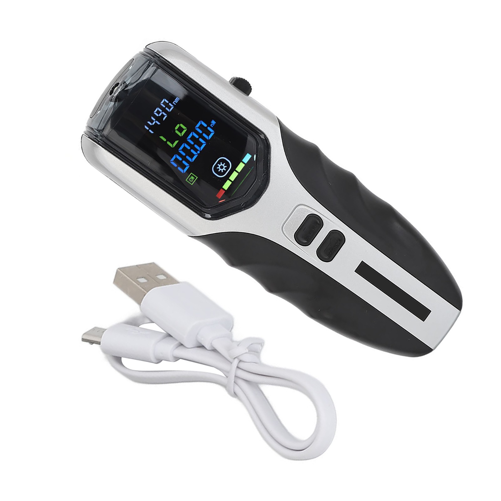 Mini Optical Power Meter ‑50~+26dBm Recharging Fiber Optic Cable Tester Tool