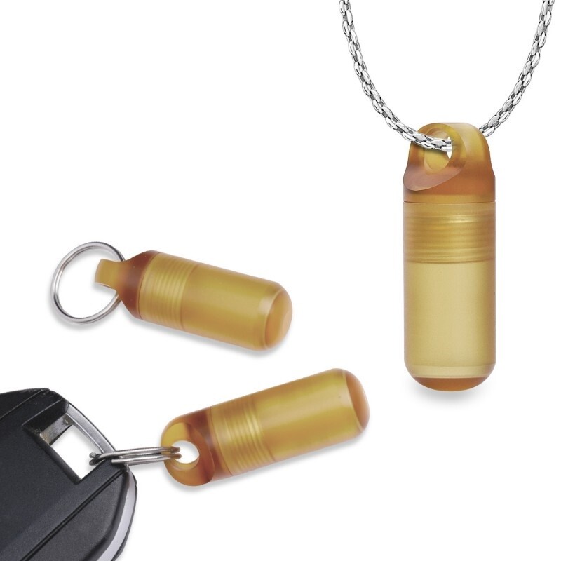 PEI Ultem Pill Case Holder Organizer Box Container Waterproof Portable Keychain
