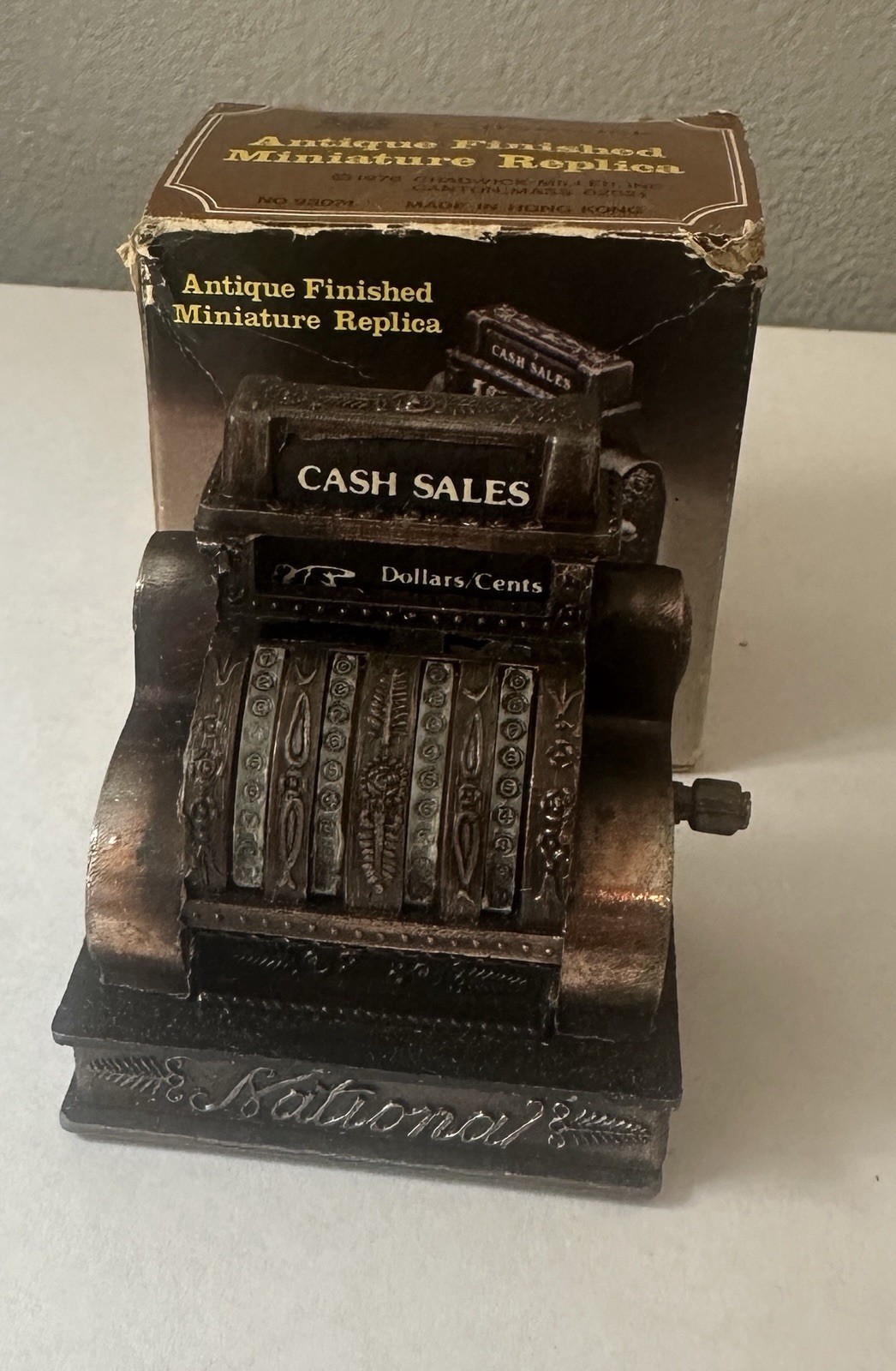 1976 Chadwick Miller Mini Cash Register Pencil Sharpener w/ Box Vintage