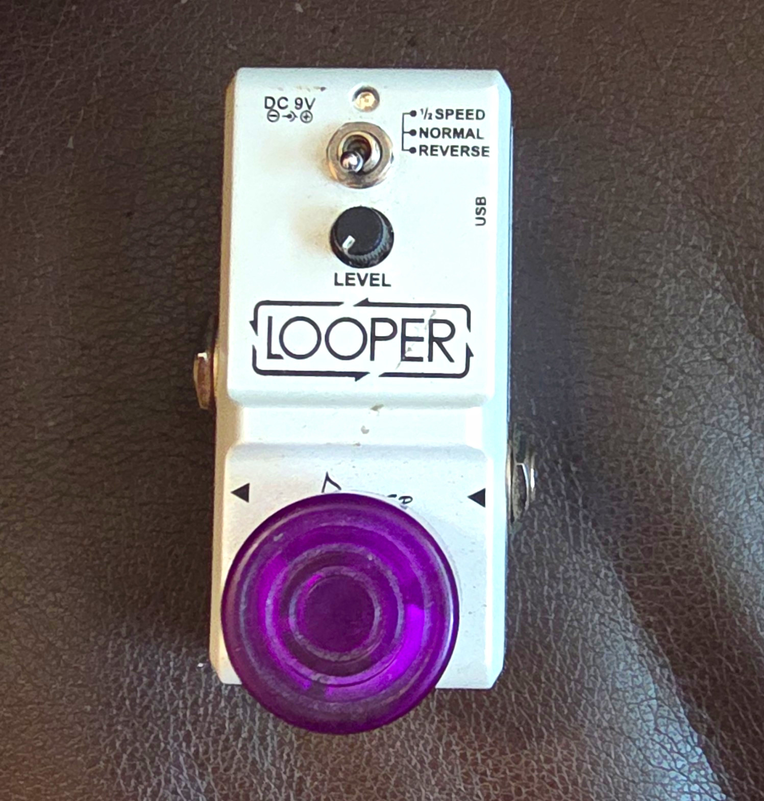 Digital Looper Guitar Effects Pedal w/ USB, Reverse/Normal/1/2 Speed Switch