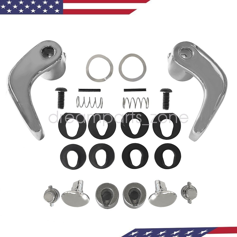 2 Set Locking Vent Window Handle Chrome Kit for Chevy GMC Blazer Jimmy Suburban