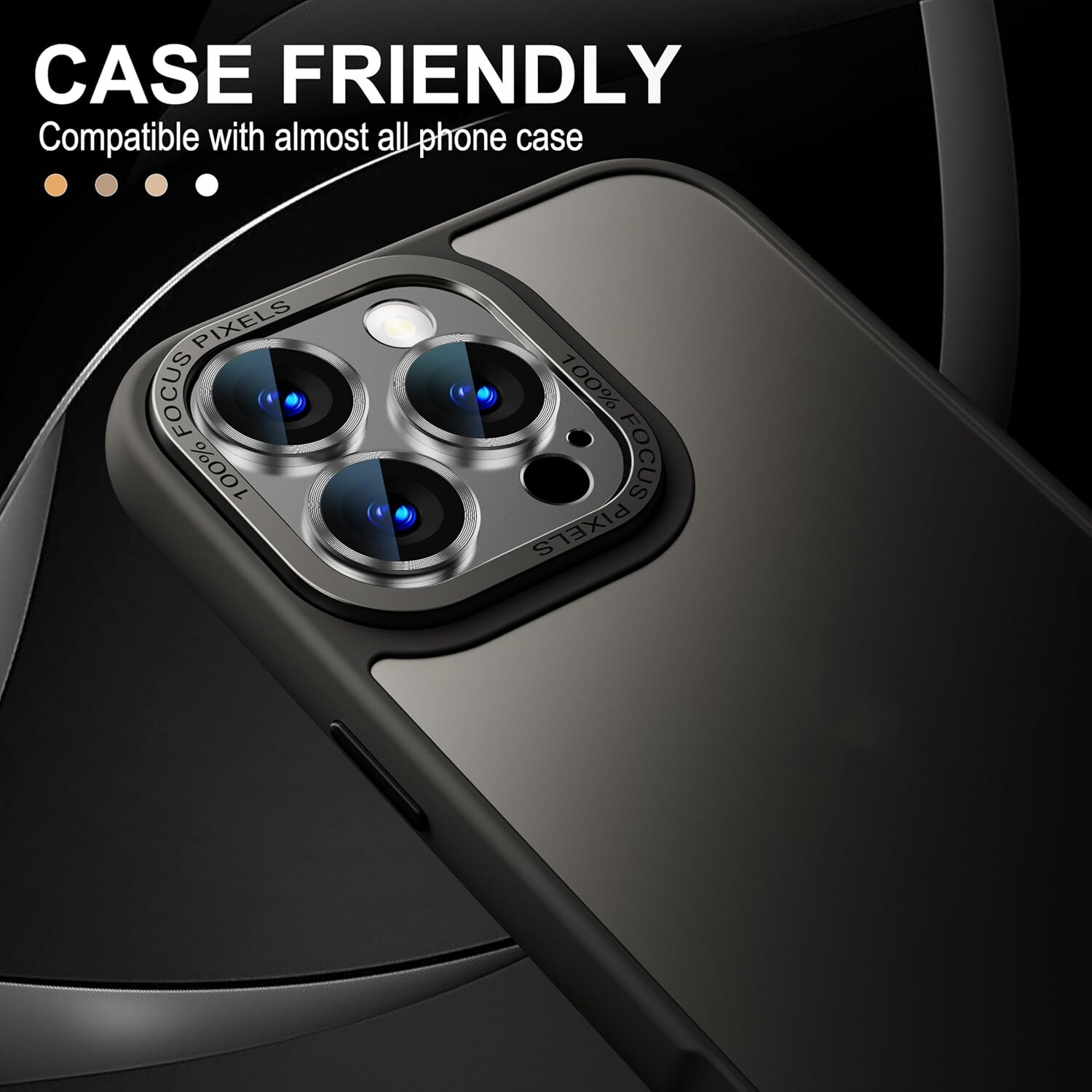 For iPhone 16 Pro Max/16 Pro/16 Plus/16 Tempered Glass Camera Lens Protector