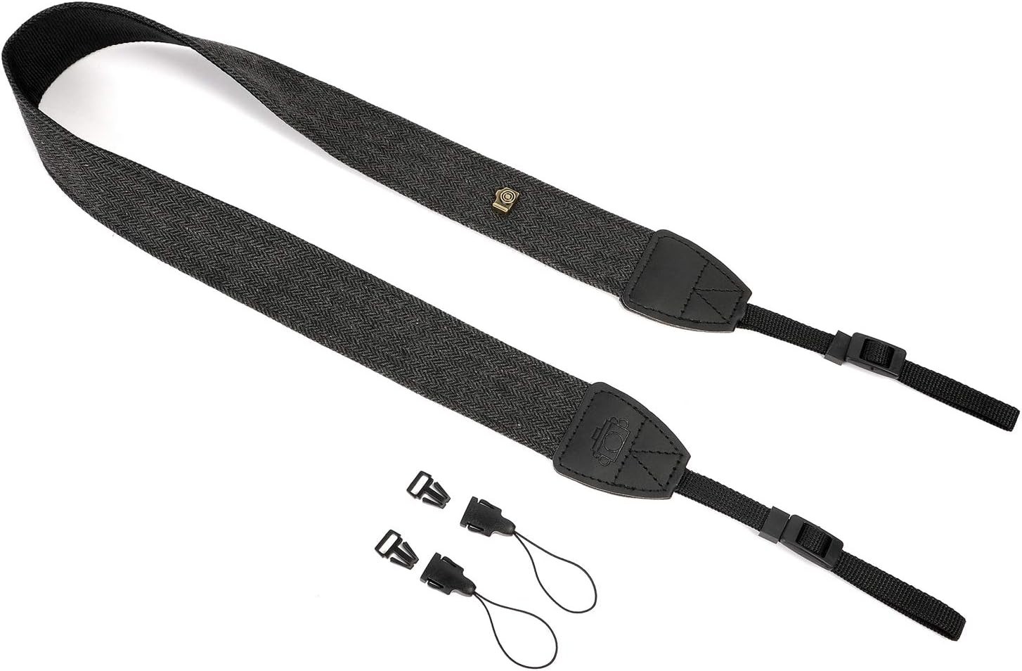 Stylish Black Adjustable Camera Strap with Quick Release Buckles - All DSLR/SLR