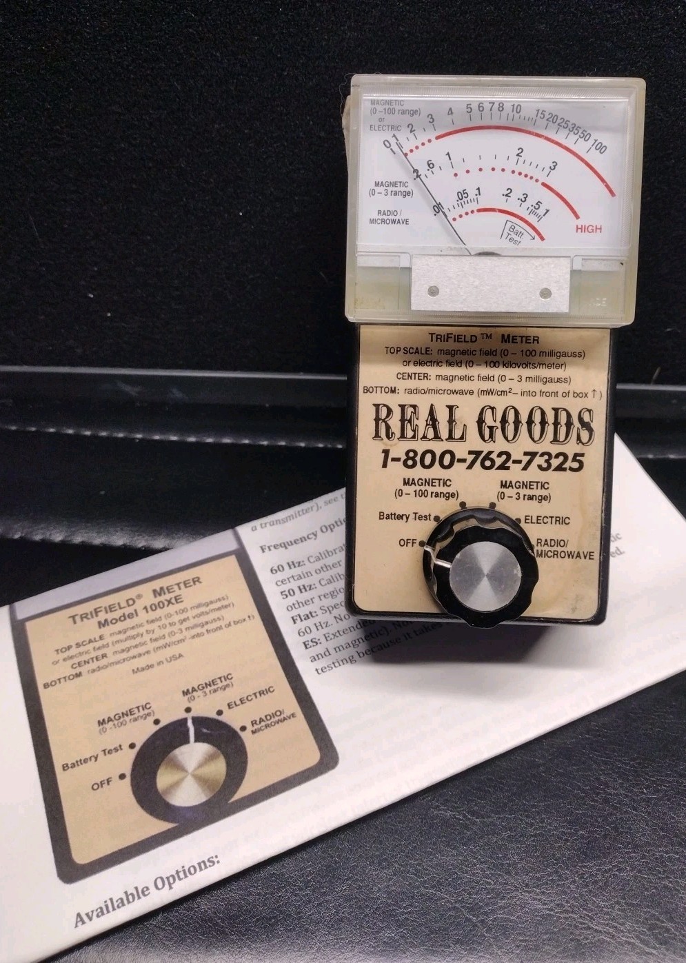 Trifield EMF Meter 100XE Magnetic Electric Radio RF Paranormal Hunting EMF Meter