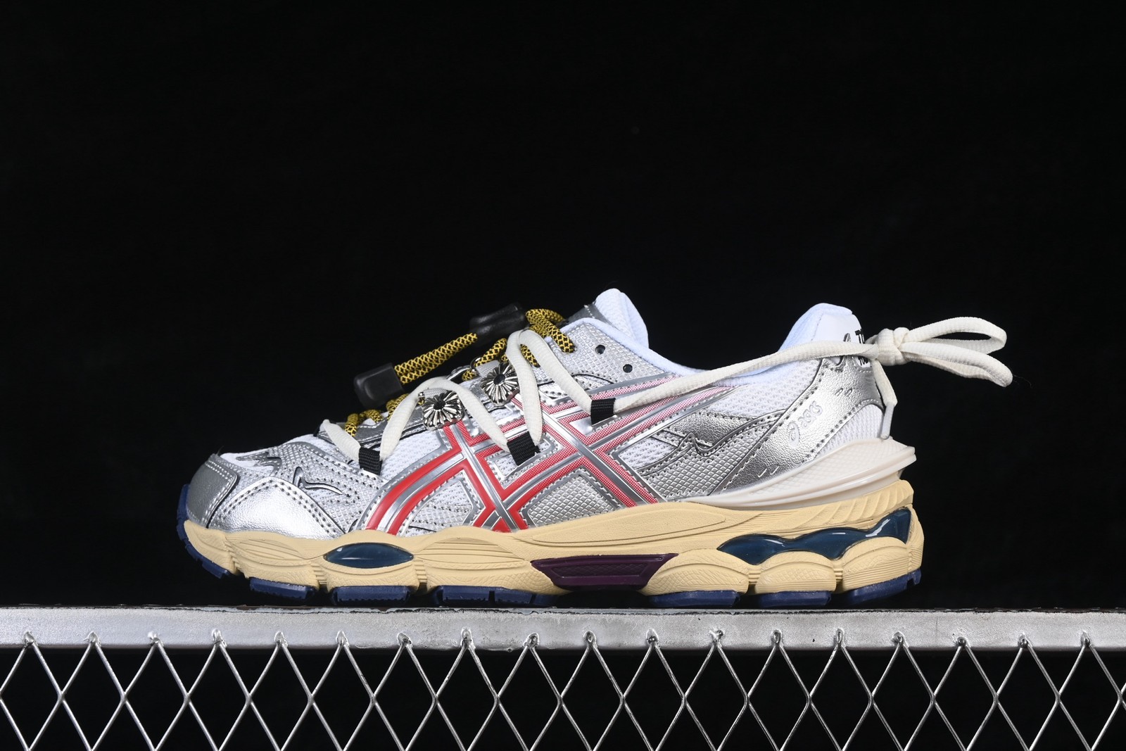 ASICS Gel-Cumulus 16 TOGA White Red Pure Silver 1203B115-100 Men's Size 4-11.5
