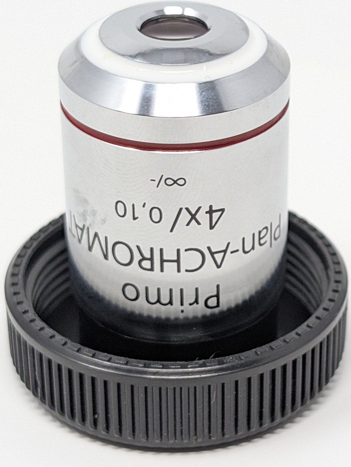Zeiss Primo Plan-Achromat 4X/.10NA PH0 Phase Contrast Objective Microscope Lens